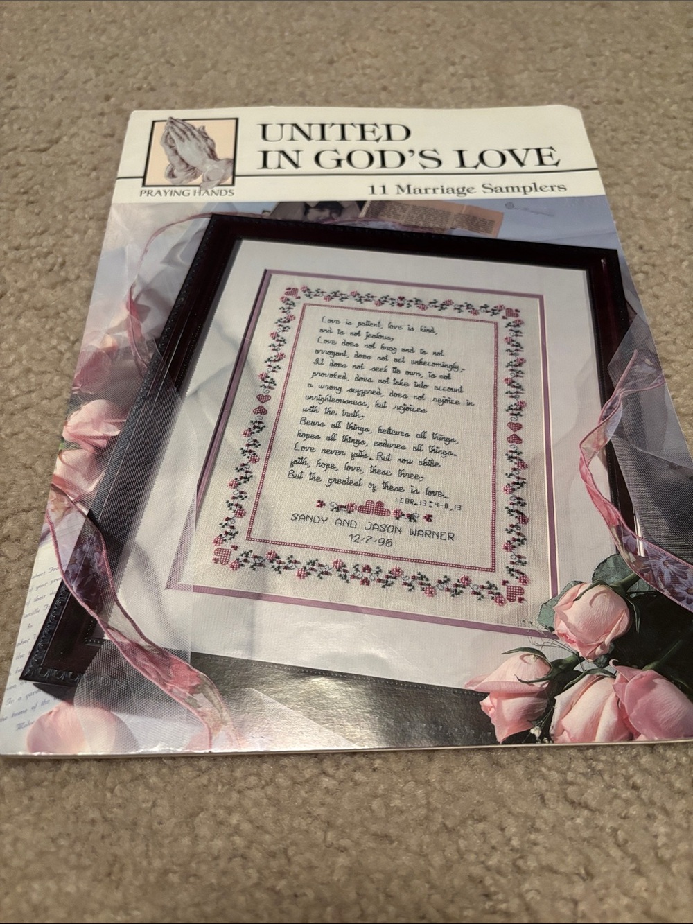 United in God’s Love Cross Stitch Pattern Book - Praying Hands